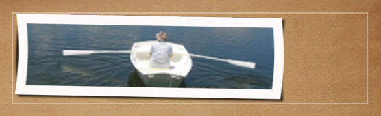 Rowing on the lake at Lazy J Mobile Home & RV Park